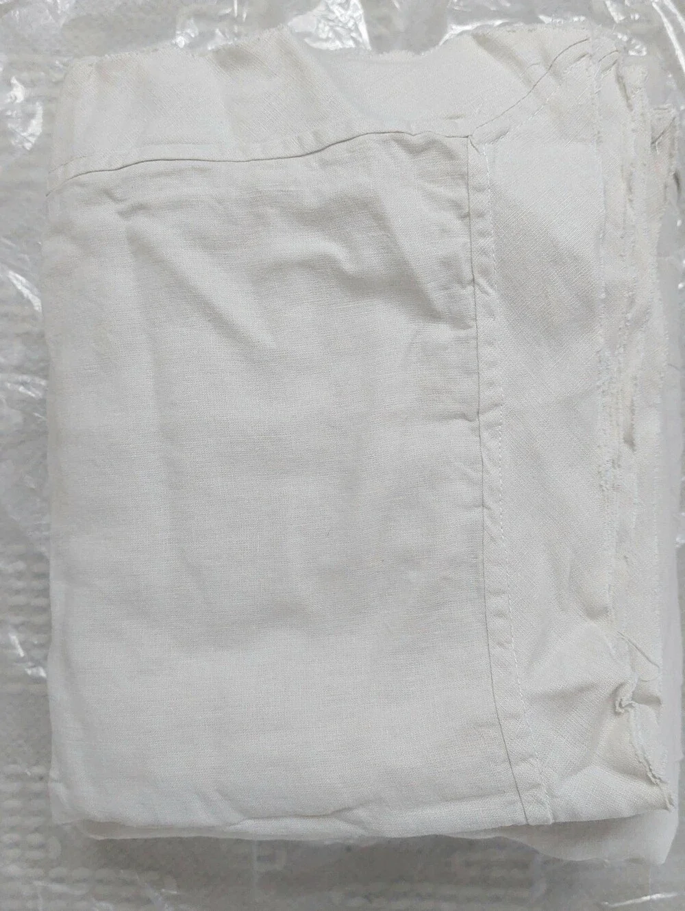 NWOT Quince European Linen Flange Sand Duvet Cover & 2 Shams! Full/ Queen(823)